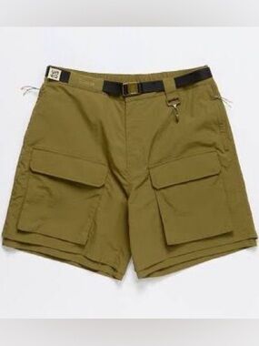 RC Outdoor Supply Nylon Belted Men's Cargo Shorts in Olive